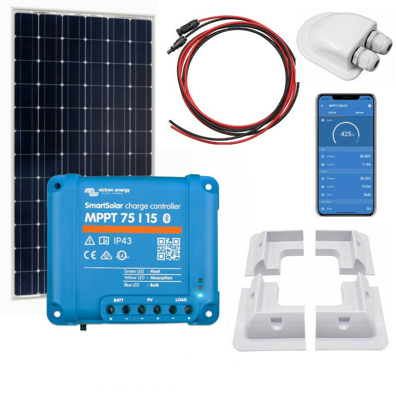 200w Flexible Durable Solar Panel Kit with Victron SmartSolar MPPT 75/ –  Van Junkies