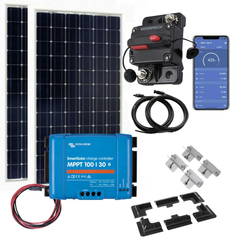 350W Victron Energy Solar Panel Kit. Perfect for Campervans, Motorhomes & Boats (2 x 175w Panels)