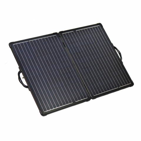 80W 12V Portable LIGHTWEIGHT FOLDING SOLAR CHARGING KIT WITH MPPT CONTROLLER