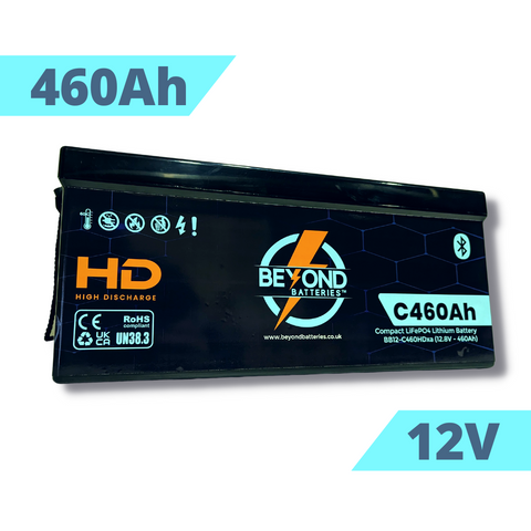 Beyond Batteries HD - Highest Performance Lithium - 460Ah - Smart LiFePO4 Lithium 12V Battery