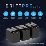 Drift PRO 12V 280Ah LiFePO4 Leisure Battery (Gen2)