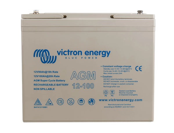 VICTRON ENERGY AGM SUPER CYCLE BATTERY 12V 100AH (M6) – BAT412110081