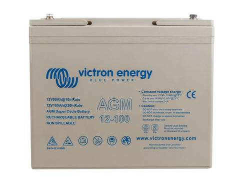 VICTRON ENERGY AGM SUPER CYCLE BATTERY 12V 100AH (M6) – BAT412110081