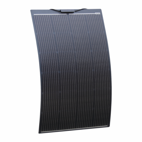 150W Black Semi-Flexible Fibreglass Solar Panel with Durable ETFE Coating