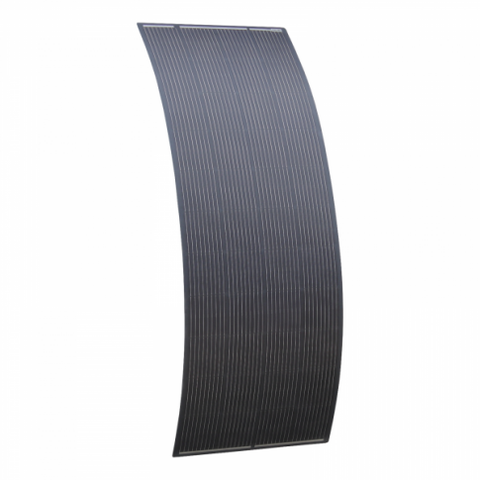 270W Black Semi-Flexible Fibreglass Solar Panel With Round Rear Junction Box - DURABLE ETFE COATING