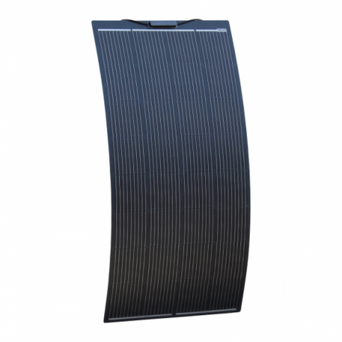 200W Black Semi-Flexible Fiberglass Solar Panel with Durable ETFE Coating