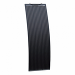 150W Black Narrow Semi-flexible Fibreglass Solar Panel With Durable Etfe Coating