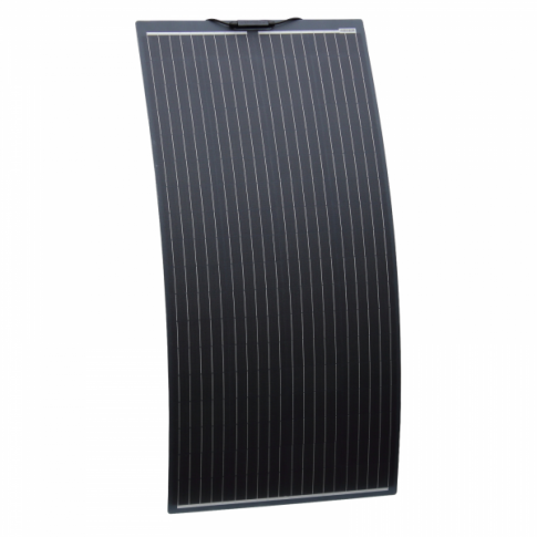 160W Black Semi-Flexible Fibreglass Solar Panel with Durable ETFE Coating