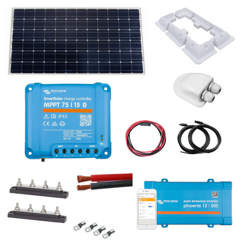 Victron 175w Solar Panel Kit with 500w Inverter & AGM Battery