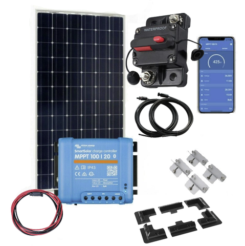 250w Large Solar Panel Kit with Victron Smartsolar MPPT - Perfect for Campervans, Caravans & Motorhomes