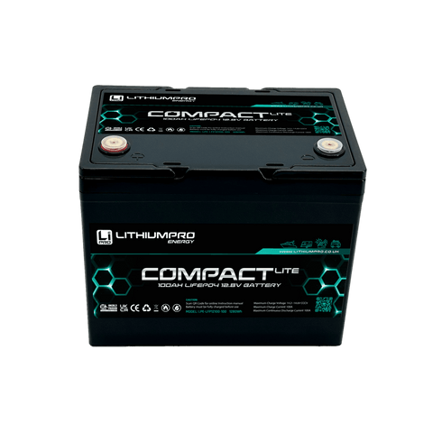 LithiumPro Energy COMPACT Lite 100AH Lithium Leisure battery
