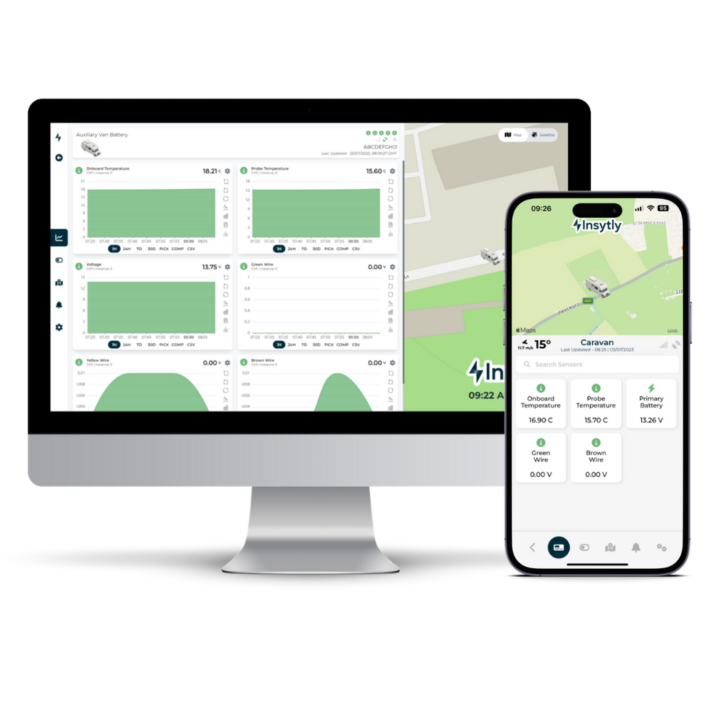 Caravan Remote Monitoring Module Caravan & Campervan Tracking and Monitoring - Location, Battery Status ...