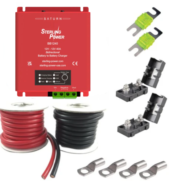 Sterling 40A Bidirectional Battery-To-Battery Charger - FULL KIT