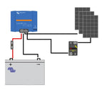 Victron 100W Monocrystalline Solar panel kit with BlueSolar MPPT, Mounts, Cables & MC4