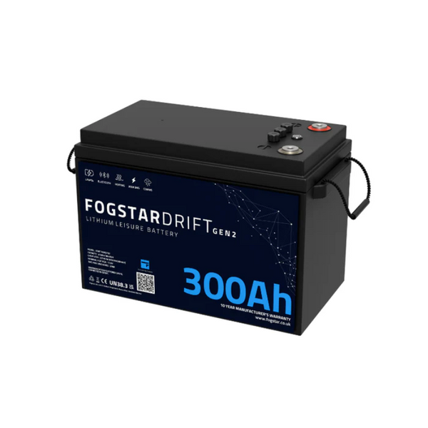 Lithium Leisure Battery - Fogstar Drift 12v 300Ah GEN2