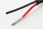 Round 2 Core 2.5mm² Black Thin Wall Cable (Sold Per Metre)