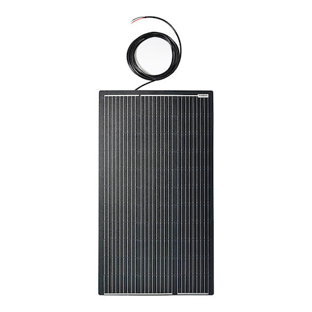 100W Semi-Flexi Solar Panel Black Rear Exit