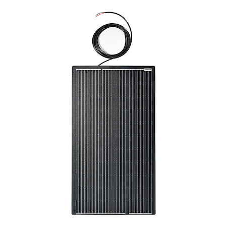 100W Semi-Flexi Solar Panel Black Rear Exit