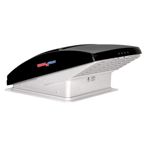 MAXXAIR 0007000K MaxxFan Deluxe Fan with Remote and White Lid, Smoke