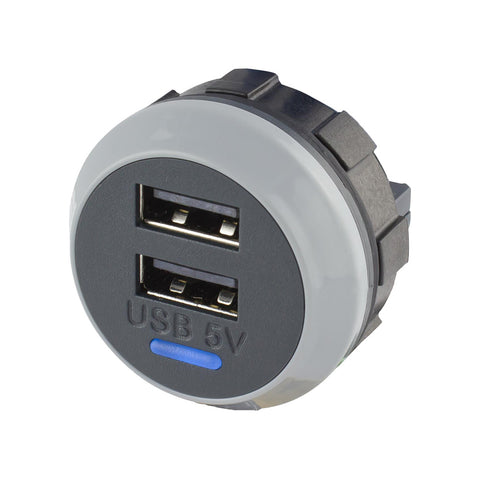Alfatronix Powerverter Double USB Power Outlet - Rear Fit - 2 x 1.5A