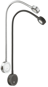 Loox LED 2034 LED Flexible Reading Light 12 V with USB Charging