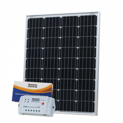 100W 12V Solar Charging Kit With 10A Controller And 5M Cable (German Solar Cells)