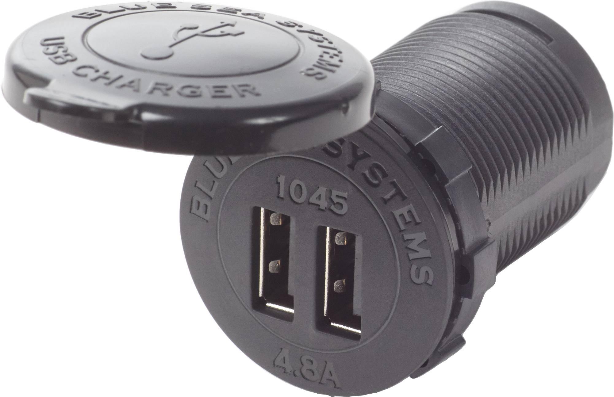 Blue Sea BS1045 12/24VDC Dual USB Charger 4.8A Socket 1045