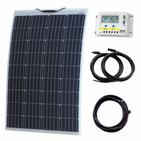 120W 12V Reinforced Semi-Flexible Solar Charging Kit