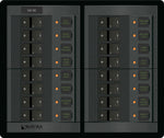 Blue Sea  1222 Panel 360 12VDC 16pos FR (replaces 1222B-BSS)