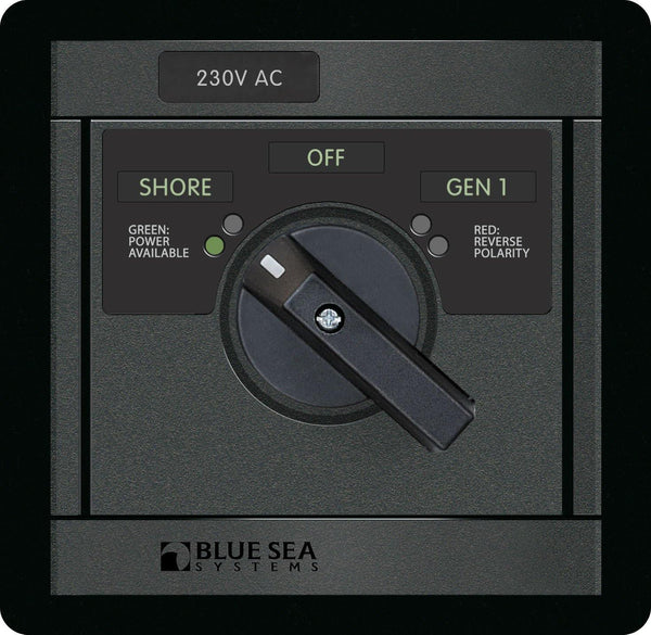 Blue Sea  1486 Panel 360 230VAC Rotary65A OFF+2 (replaces 1486B-BSS)