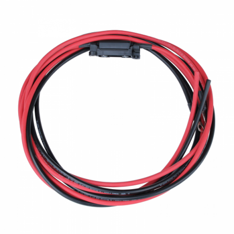 10mm Battery Cables with 40A Fuse and Ring Terminals - 3m Long