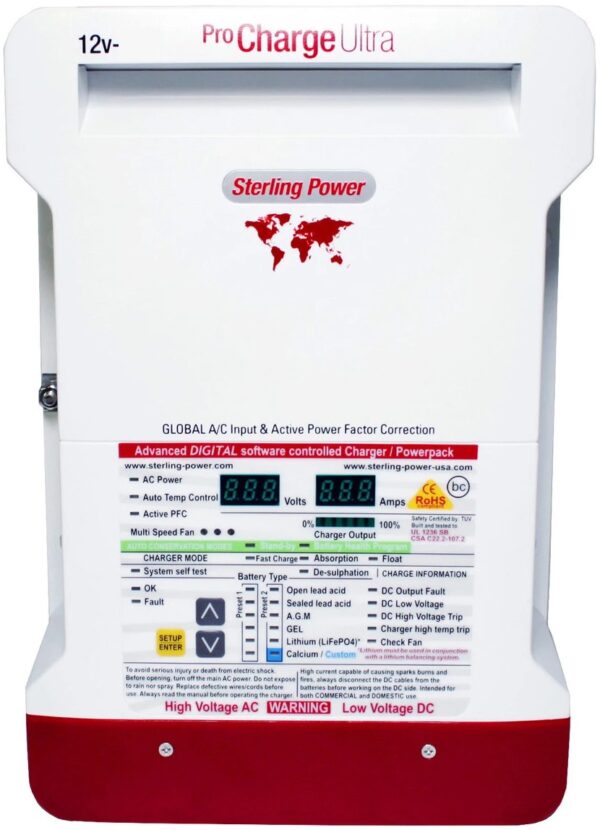Sterling Power Pro Charge ULTRA Battery Charger 12V 30A (3 out) PCU1230