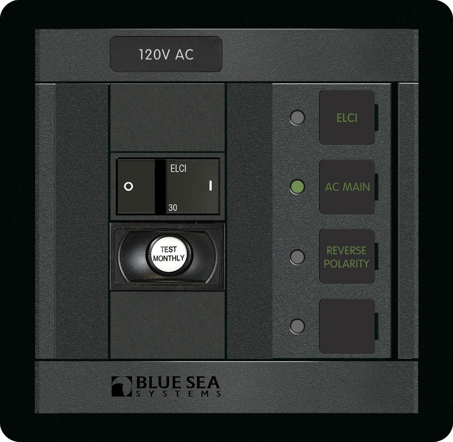 Blue Sea  1502 Panel 360 RCBO 30A Main 2-Pole FR (replaces 1502B-BSS)