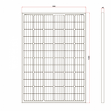 250W 12V Solar Panel with 5M of Cable