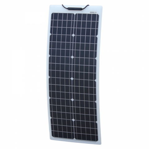 50W Reinforced Narrow Semi-Flexible Solar Panel With A Durable Etfe Coating (German Solar Cells)