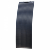 130W Black Reinforced Narrow Semi-Flexible Solar Panel With A Durable Etfe Coating (German Solar Cells)