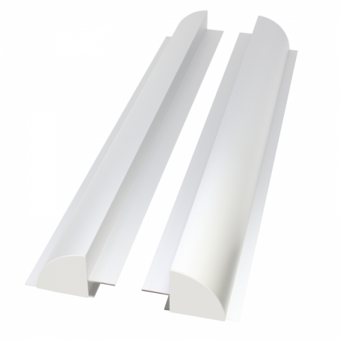Solar Aero Mounts - Set Of 2 X 67Cm Aluminium Solar Panel Mounting Brackets/Spoilers For Fitting Solar Panels To Motorhomes, Caravans, Boats Or Roofs
