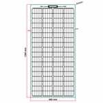 160W 12V Reinforced Semi-Flexible Dual Battery Solar Charging Kit