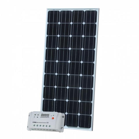 160W 12V Solar Charging Kit With 20A Controller And 5M Cable