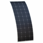 270W Semi-Flexible Fibreglass Solar Panel With A Round Rear Junction Box And 3M Cable, With Durable Etfe Coating