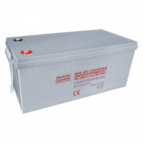 200Ah 12V Gel Deep Cycle Battery For Motorhomes, Caravans, Boats And Off-Grid Power Systems