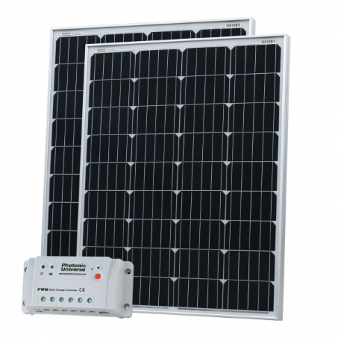 200W Solar Charging Kit With 20A Controller And Cables, German Solar Cells