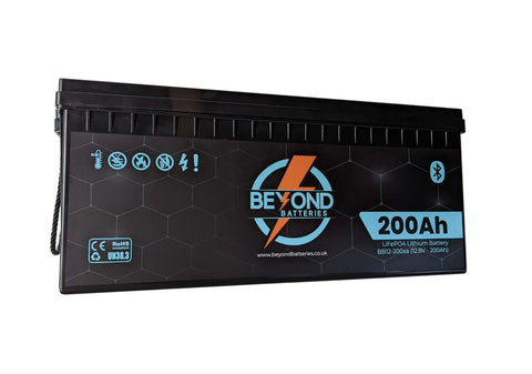 Beyond Batteries 200ah Smart LiFePO4 Lithium 12v Battery