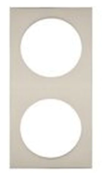 W4 Berker Double Frame Colour Stainless Steel in Pure Design 21245S