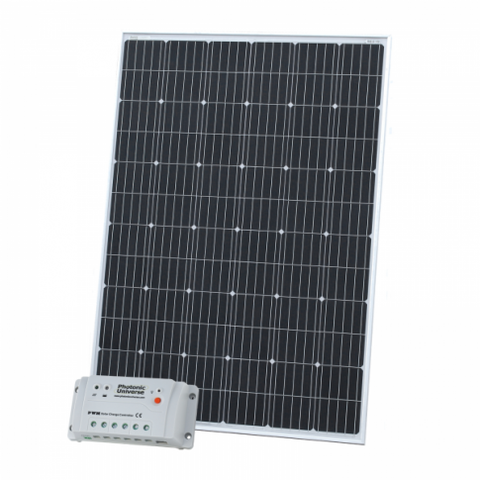 250W 12V Solar Charging Kit With 20A Controller And 5M Cable (German Solar Cells)