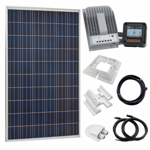 275W 12V/24V Complete Solar Charging Kit With 20A Mppt Controller (German Solar Panel)