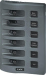 Blue Sea  4307 Panel WD Switch Only 6pos Grey (replaces 4307B-BSS)