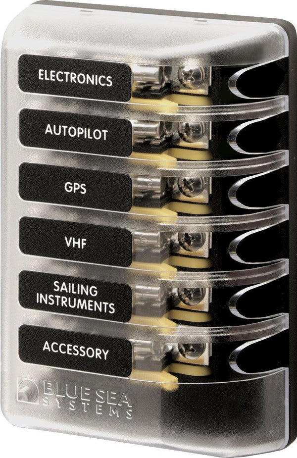 Blue Sea  5018 Fuse Block 3AG 6circuit