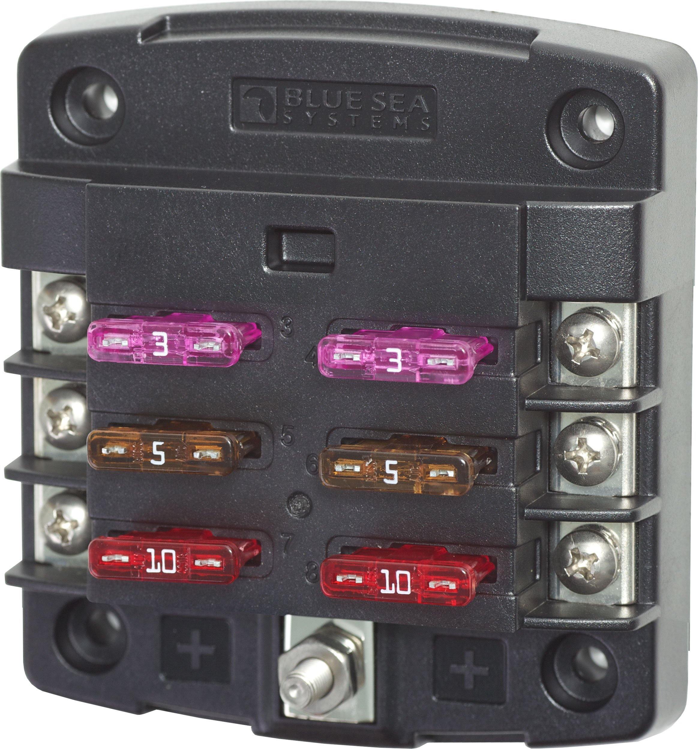 Blue Sea  5033 Fuse Block ST Blade 6 Circuits