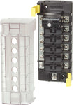 Blue Sea  5052 Circuit Breaker Block ST CLB 6 Circuits with Grounding